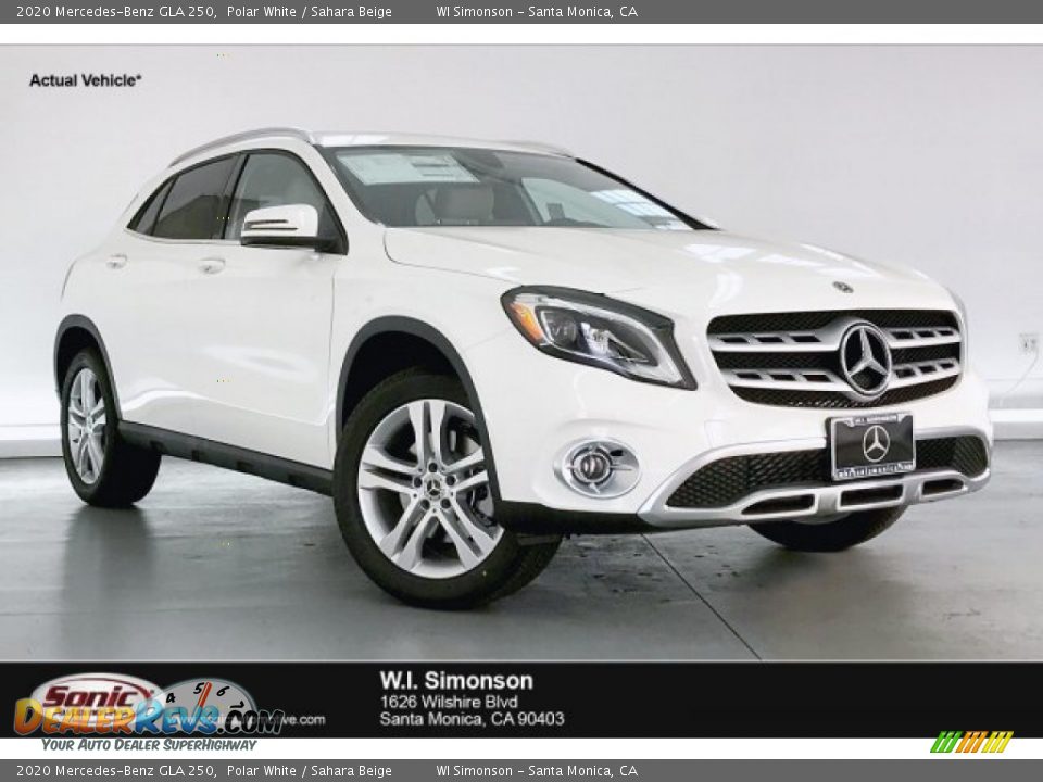 2020 Mercedes-Benz GLA 250 Polar White / Sahara Beige Photo #1