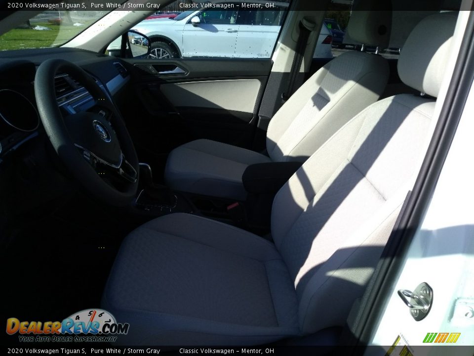 2020 Volkswagen Tiguan S Pure White / Storm Gray Photo #3