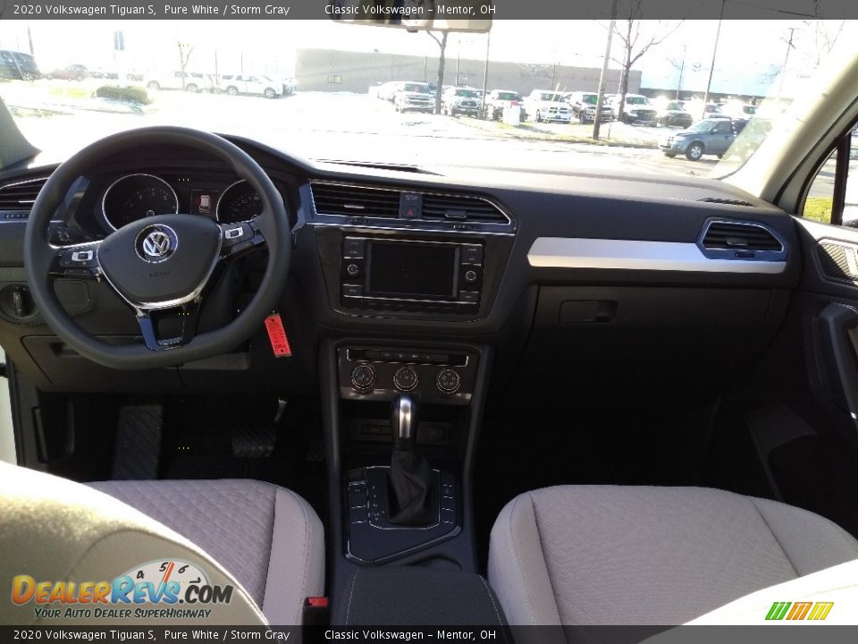 2020 Volkswagen Tiguan S Pure White / Storm Gray Photo #4