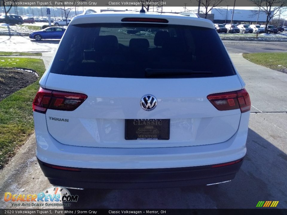2020 Volkswagen Tiguan S Pure White / Storm Gray Photo #5