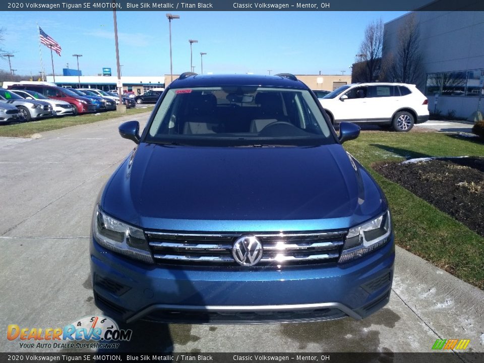 2020 Volkswagen Tiguan SE 4MOTION Blue Silk Metallic / Titan Black Photo #2
