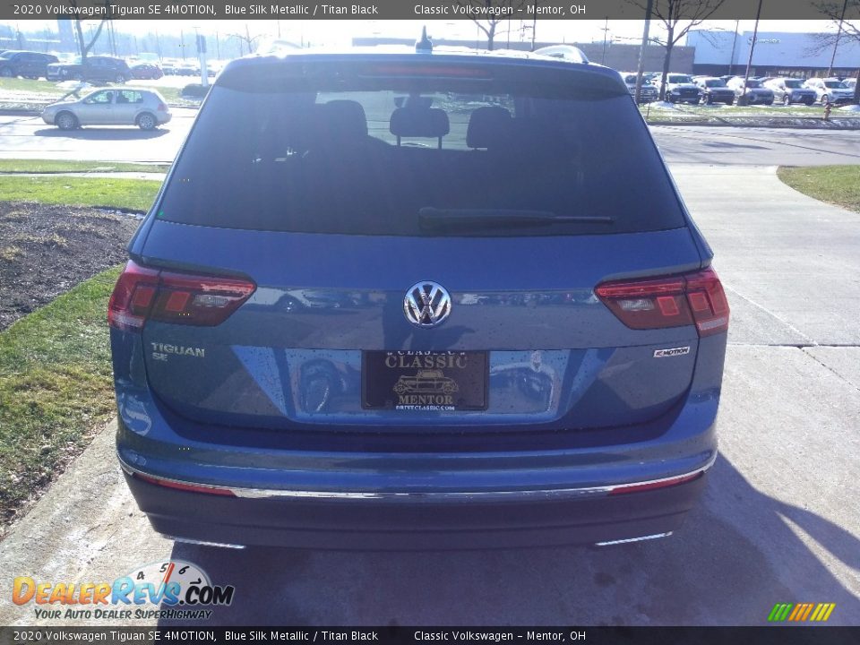 2020 Volkswagen Tiguan SE 4MOTION Blue Silk Metallic / Titan Black Photo #5
