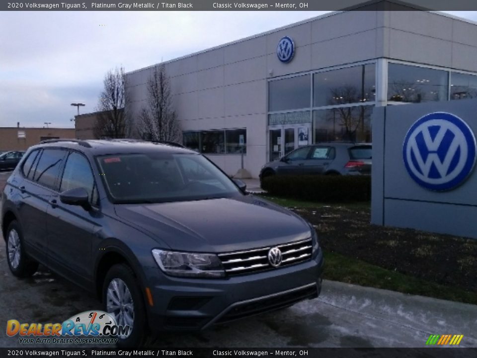 2020 Volkswagen Tiguan S Platinum Gray Metallic / Titan Black Photo #1