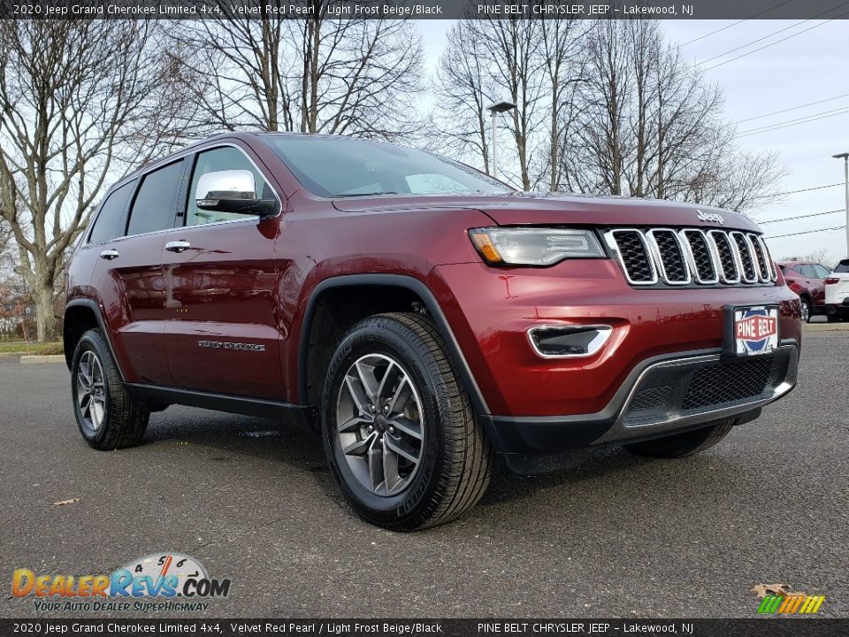 2020 Jeep Grand Cherokee Limited 4x4 Velvet Red Pearl / Light Frost Beige/Black Photo #1
