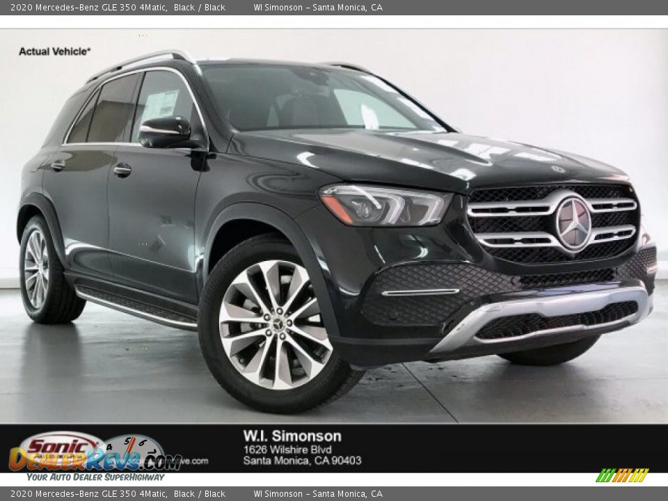 2020 Mercedes-Benz GLE 350 4Matic Black / Black Photo #1