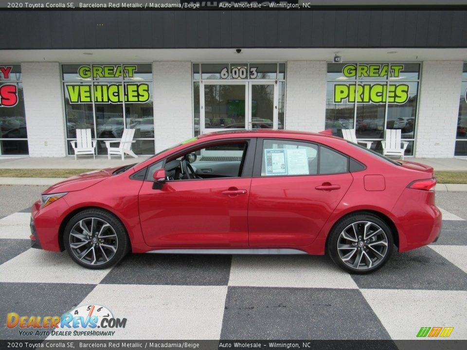 2020 Toyota Corolla SE Barcelona Red Metallic / Macadamia/Beige Photo #1