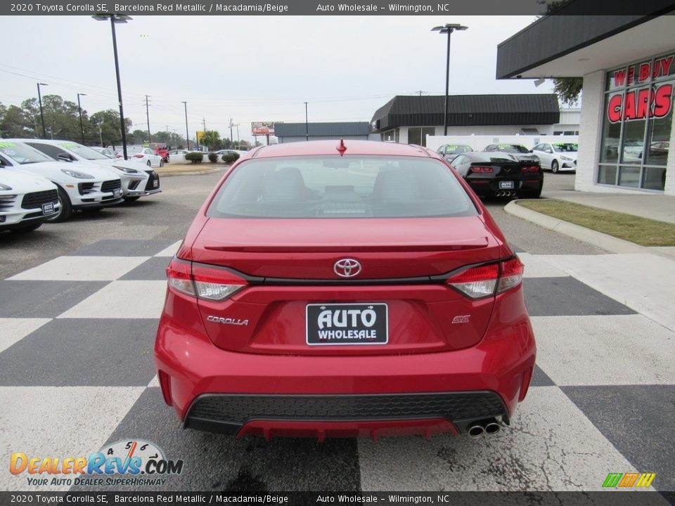 2020 Toyota Corolla SE Barcelona Red Metallic / Macadamia/Beige Photo #4