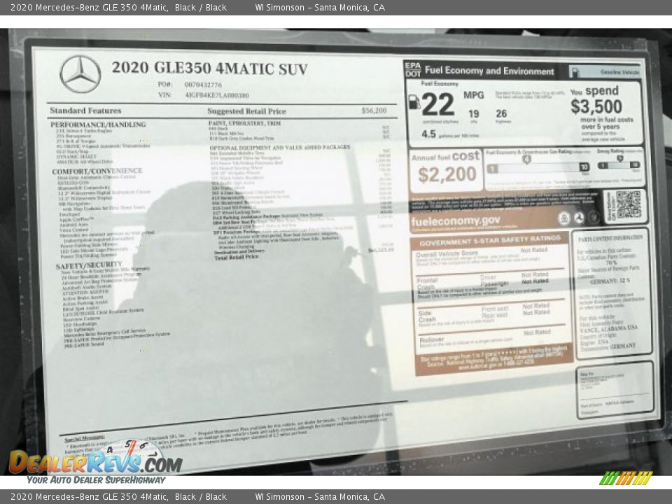 2020 Mercedes-Benz GLE 350 4Matic Black / Black Photo #10