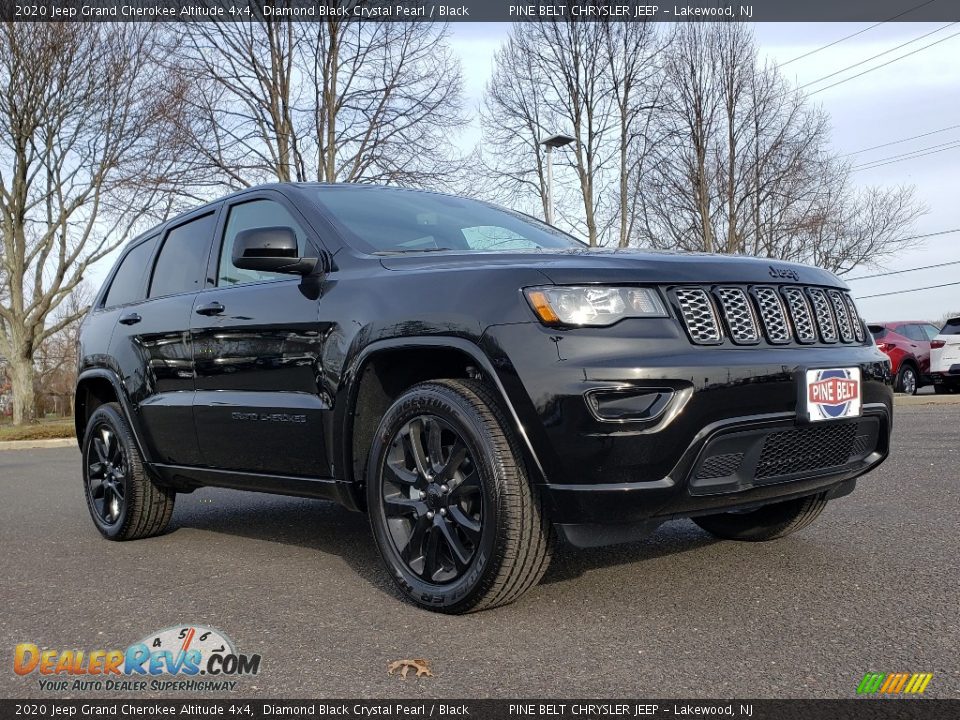 2020 Jeep Grand Cherokee Altitude 4x4 Diamond Black Crystal Pearl / Black Photo #1