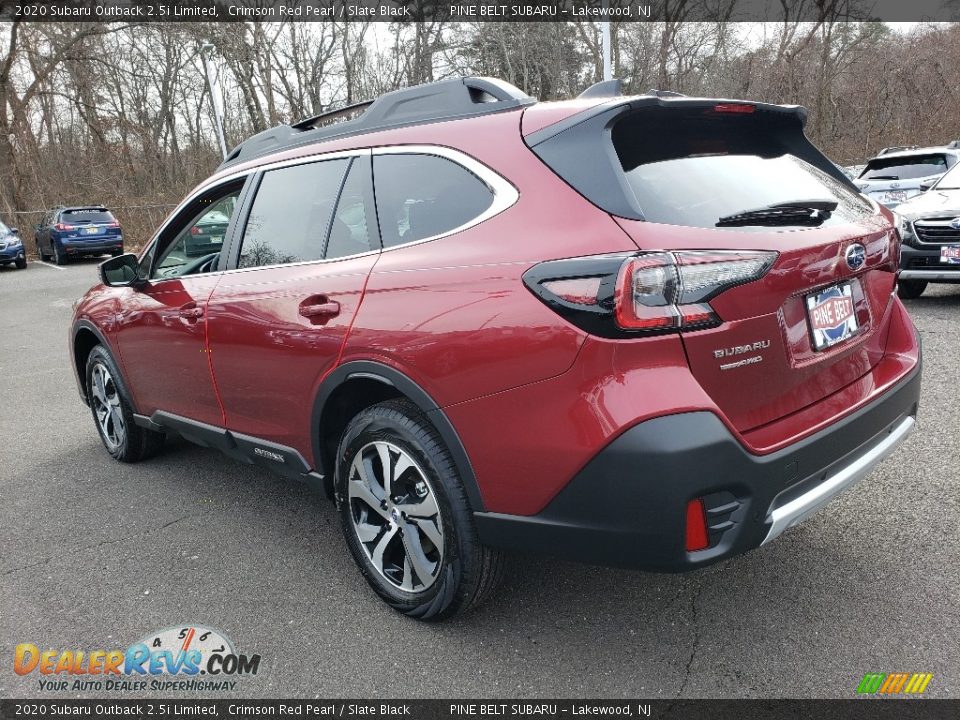 2020 Subaru Outback 2.5i Limited Crimson Red Pearl / Slate Black Photo #4