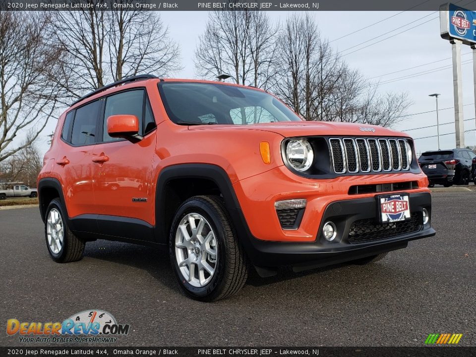 2020 Jeep Renegade Latitude 4x4 Omaha Orange / Black Photo #1