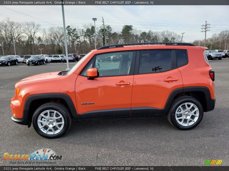 2020 Jeep Renegade Latitude 4x4 Omaha Orange / Black Photo #3