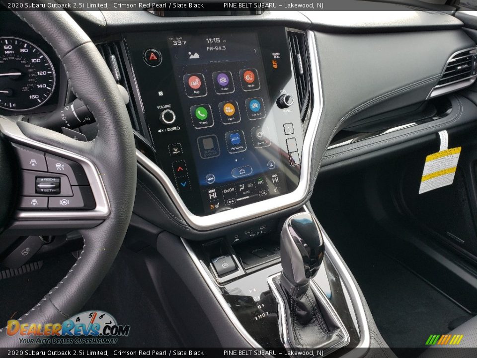 2020 Subaru Outback 2.5i Limited Crimson Red Pearl / Slate Black Photo #10