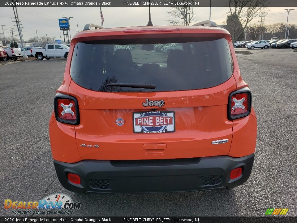 2020 Jeep Renegade Latitude 4x4 Omaha Orange / Black Photo #5