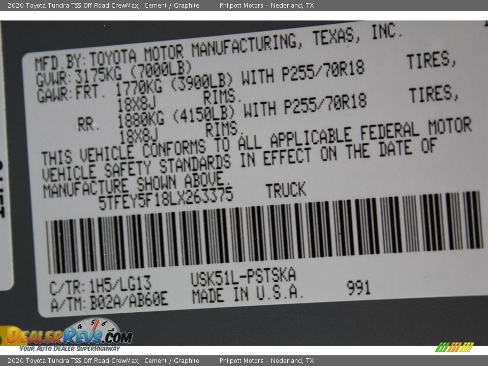 2020 Toyota Tundra TSS Off Road CrewMax Cement / Graphite Photo #25