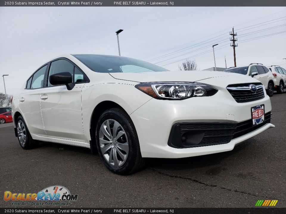 2020 Subaru Impreza Sedan Crystal White Pearl / Ivory Photo #1