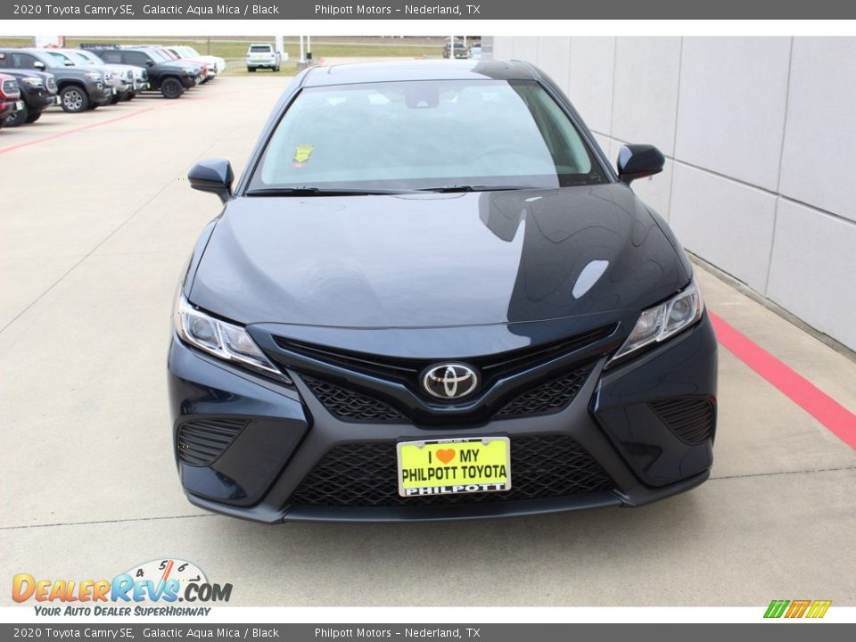 2020 Toyota Camry SE Galactic Aqua Mica / Black Photo #3