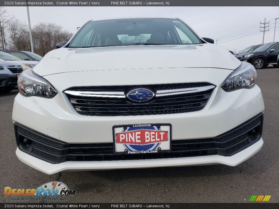 2020 Subaru Impreza Sedan Crystal White Pearl / Ivory Photo #2