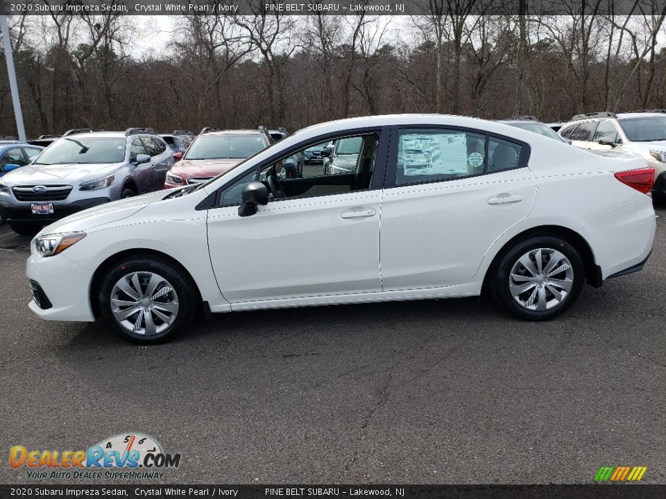 Crystal White Pearl 2020 Subaru Impreza Sedan Photo #3
