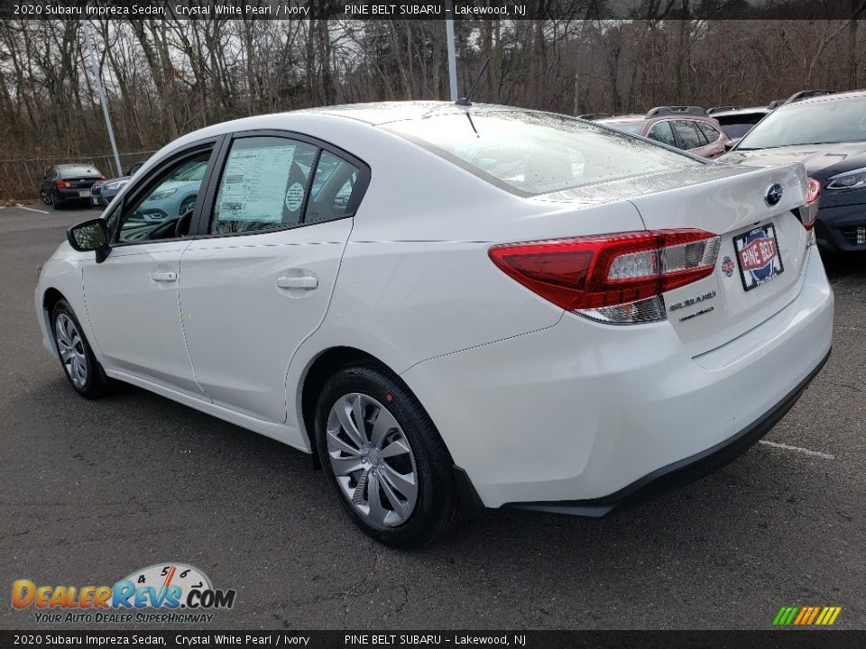 2020 Subaru Impreza Sedan Crystal White Pearl / Ivory Photo #4