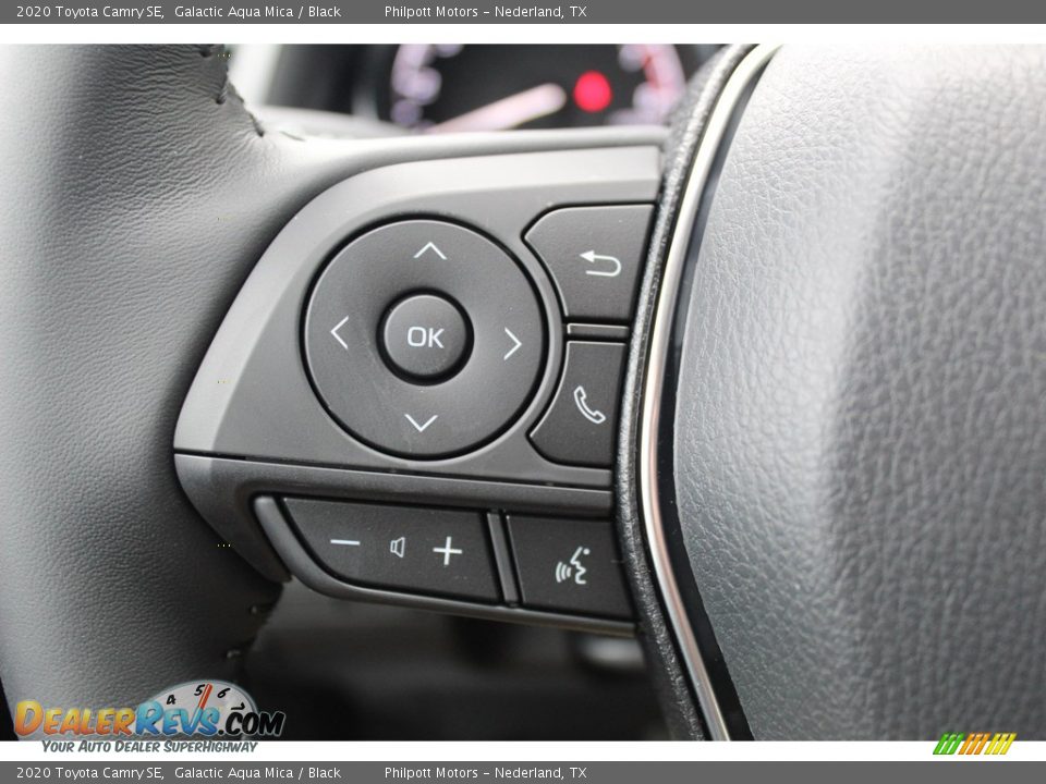 2020 Toyota Camry SE Galactic Aqua Mica / Black Photo #14