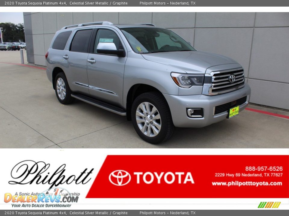 2020 Toyota Sequoia Platinum 4x4 Celestial Silver Metallic / Graphite Photo #1
