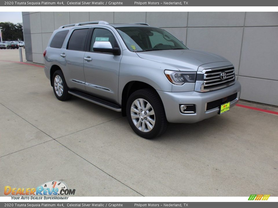 2020 Toyota Sequoia Platinum 4x4 Celestial Silver Metallic / Graphite Photo #2
