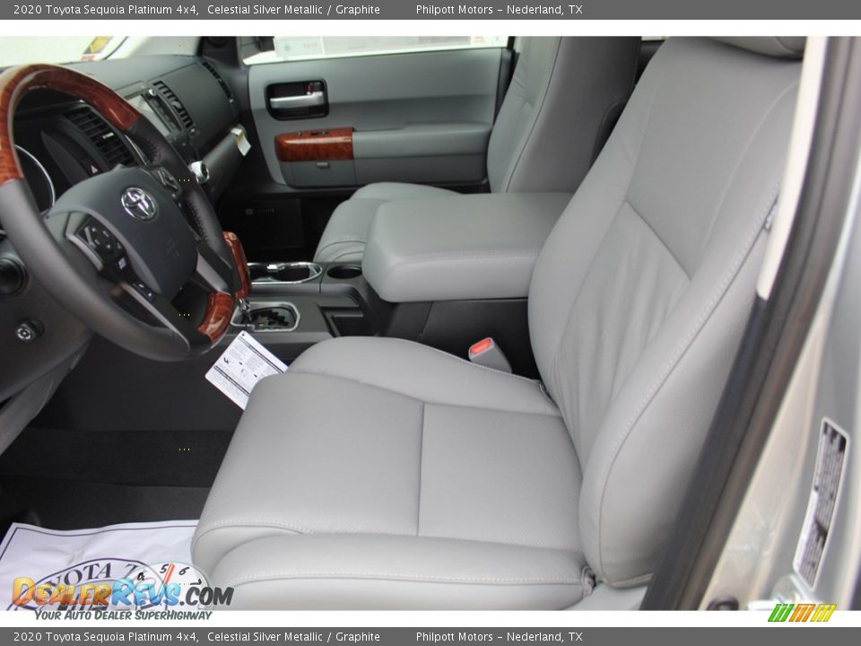 2020 Toyota Sequoia Platinum 4x4 Celestial Silver Metallic / Graphite Photo #10