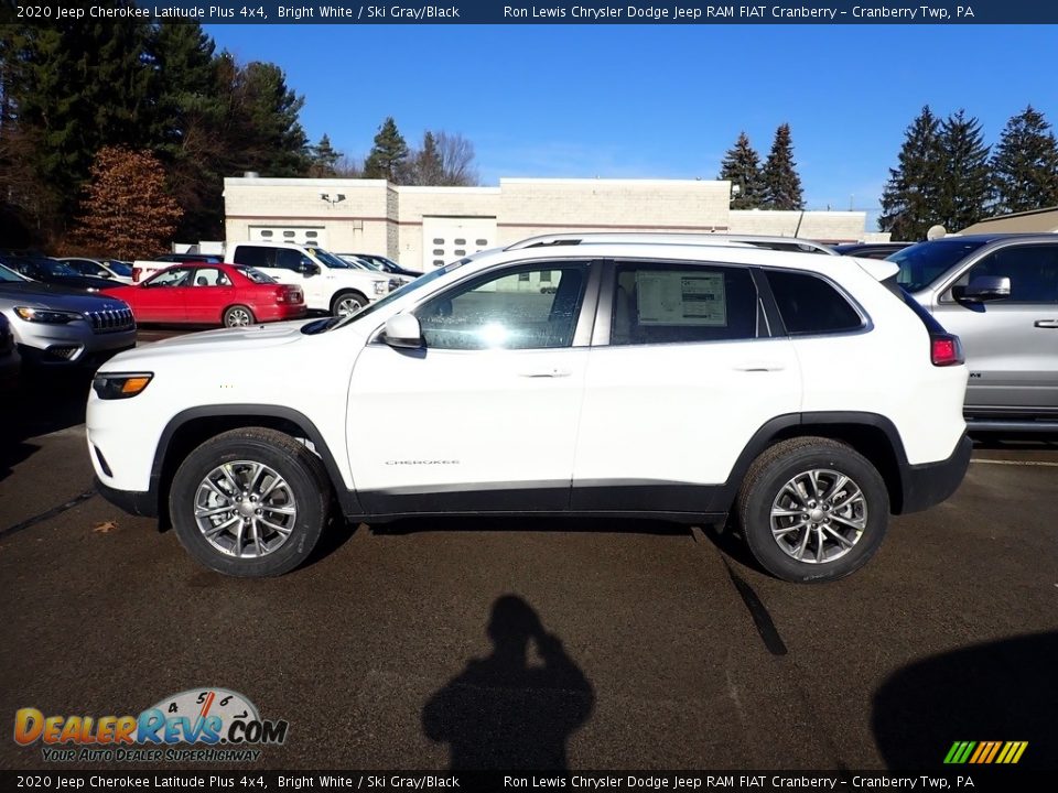 2020 Jeep Cherokee Latitude Plus 4x4 Bright White / Ski Gray/Black Photo #2