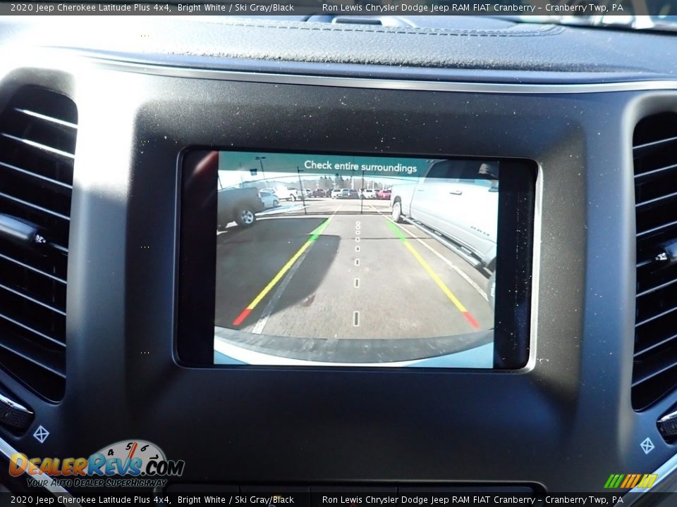 2020 Jeep Cherokee Latitude Plus 4x4 Bright White / Ski Gray/Black Photo #17