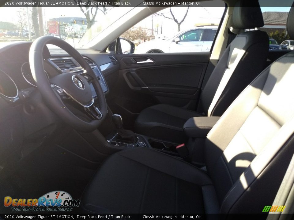 2020 Volkswagen Tiguan SE 4MOTION Deep Black Pearl / Titan Black Photo #3