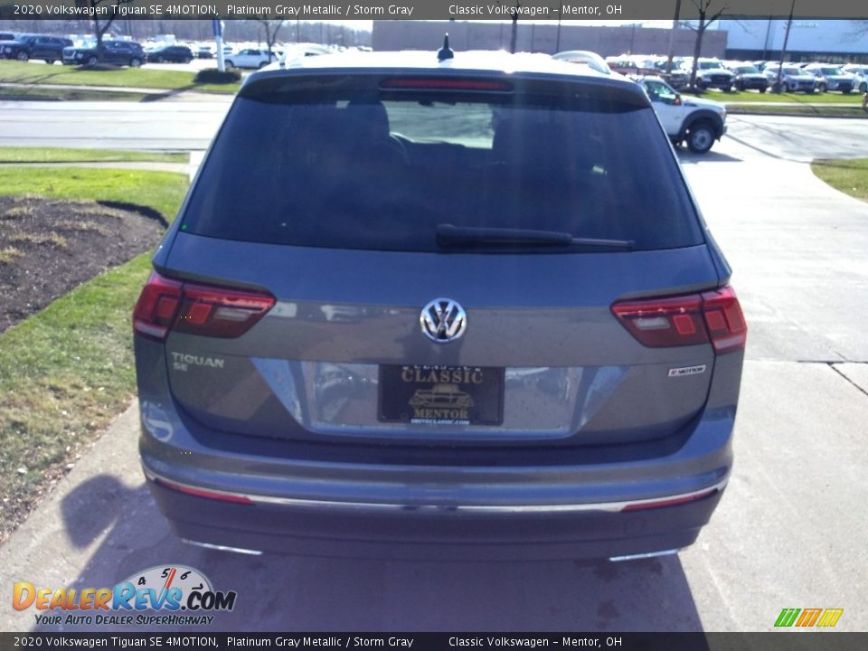 2020 Volkswagen Tiguan SE 4MOTION Platinum Gray Metallic / Storm Gray Photo #5
