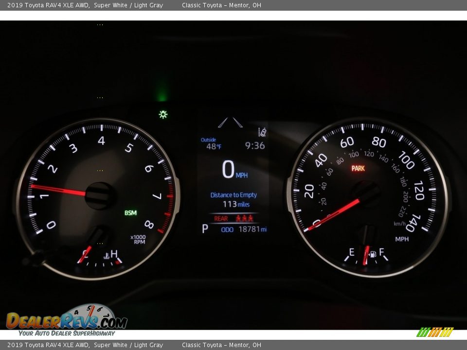 2019 Toyota RAV4 XLE AWD Super White / Light Gray Photo #7