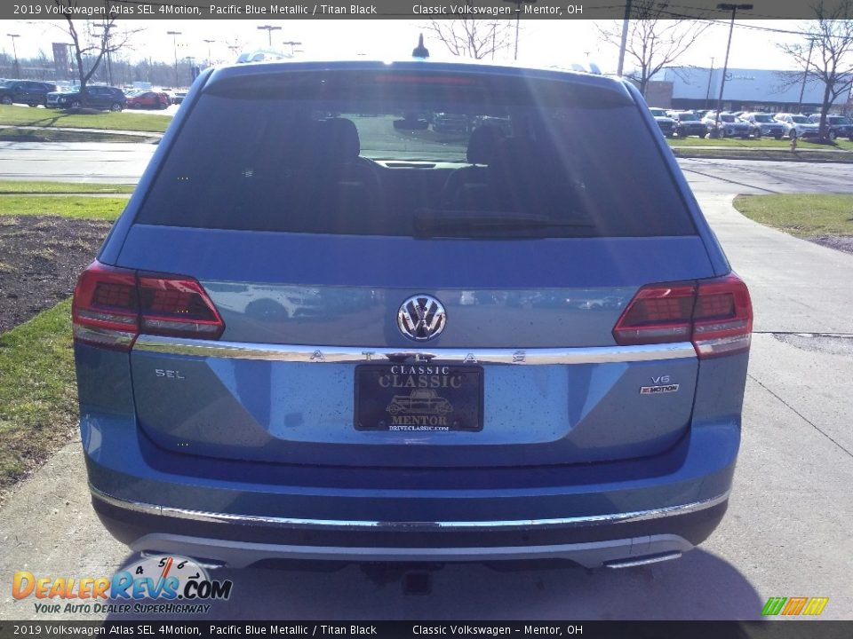 2019 Volkswagen Atlas SEL 4Motion Pacific Blue Metallic / Titan Black Photo #5