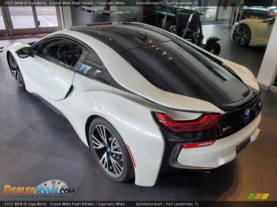 2015 BMW i8 Giga World Crystal White Pearl Metallic / Giga Ivory White Photo #9