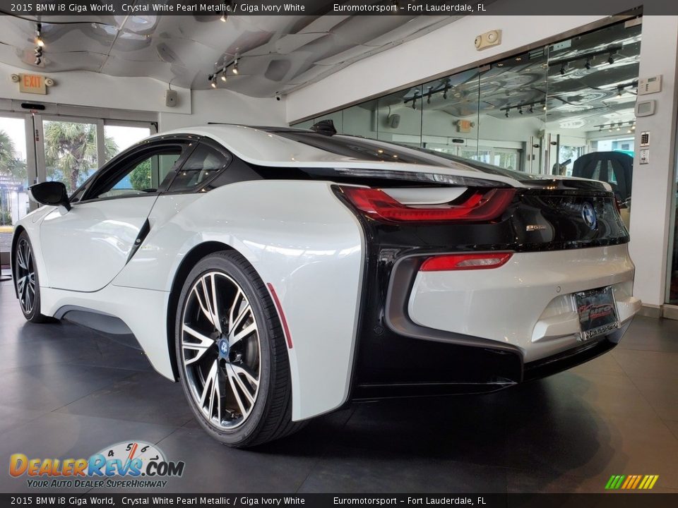 2015 BMW i8 Giga World Crystal White Pearl Metallic / Giga Ivory White Photo #10