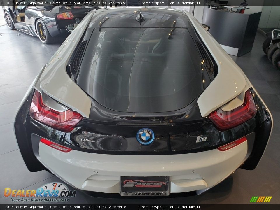 2015 BMW i8 Giga World Crystal White Pearl Metallic / Giga Ivory White Photo #11