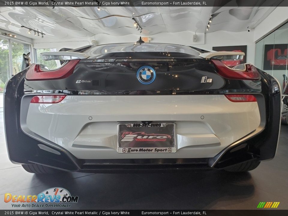 2015 BMW i8 Giga World Crystal White Pearl Metallic / Giga Ivory White Photo #12