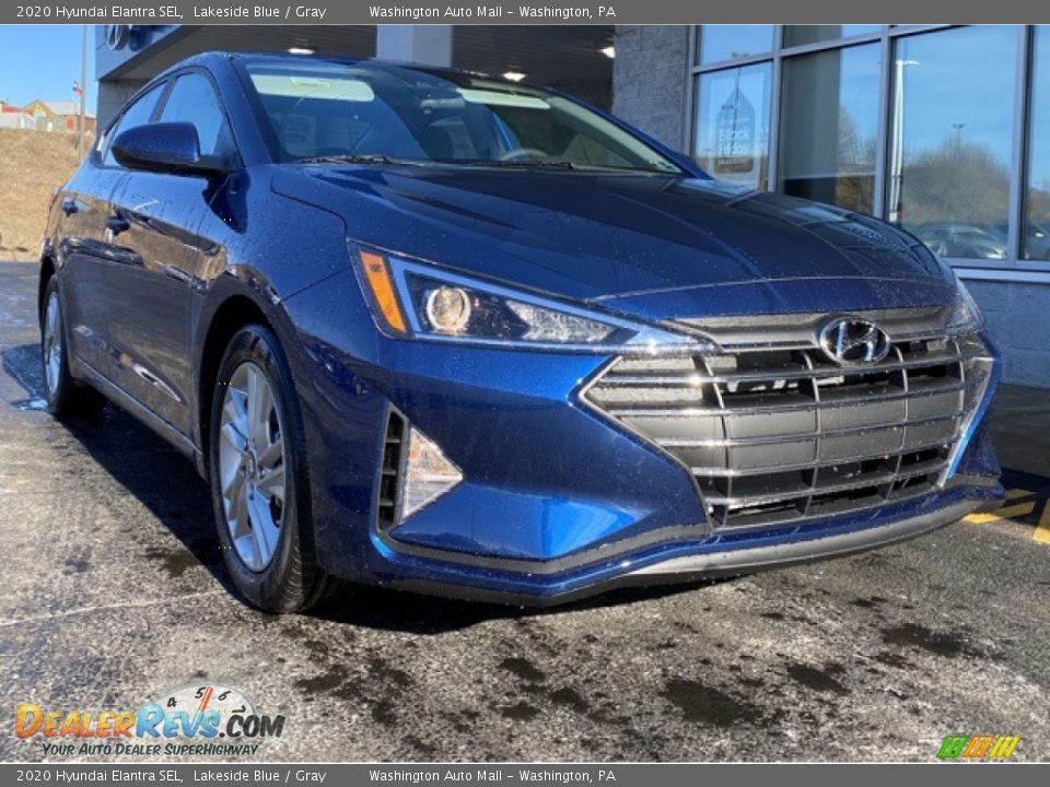 2020 Hyundai Elantra SEL Lakeside Blue / Gray Photo #1