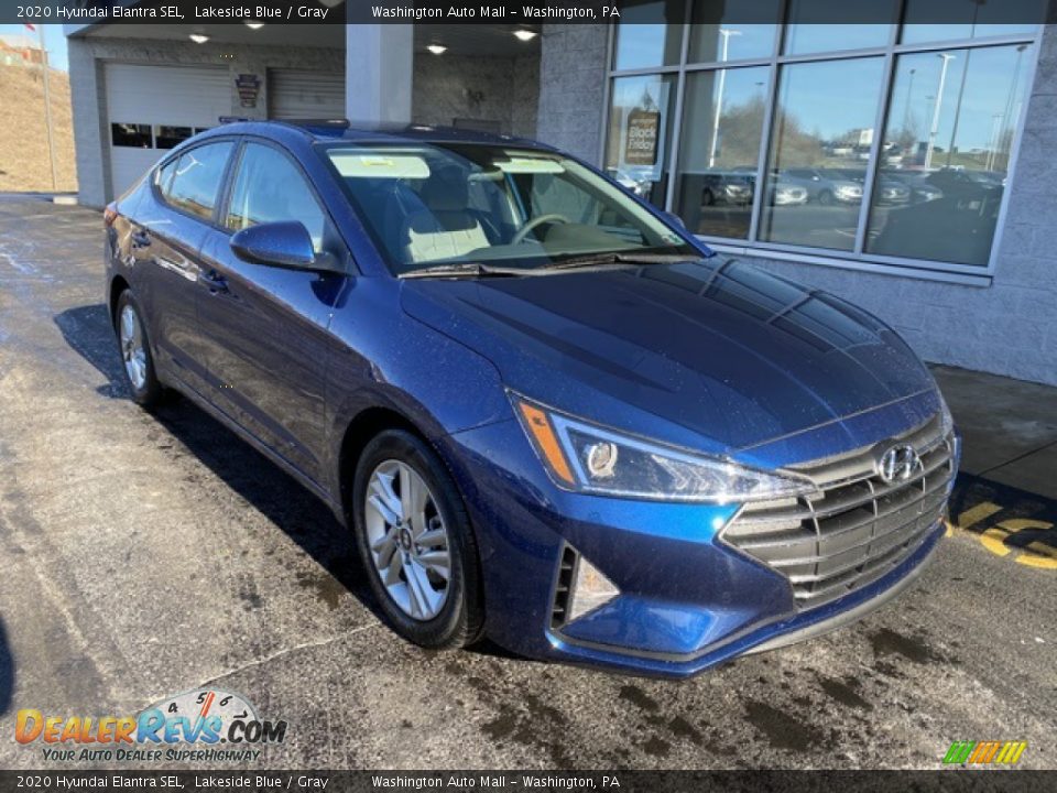 2020 Hyundai Elantra SEL Lakeside Blue / Gray Photo #2