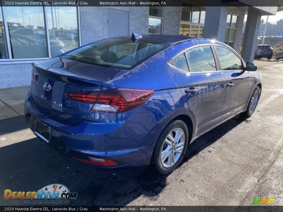 2020 Hyundai Elantra SEL Lakeside Blue / Gray Photo #4