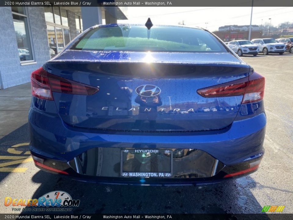 2020 Hyundai Elantra SEL Lakeside Blue / Gray Photo #5