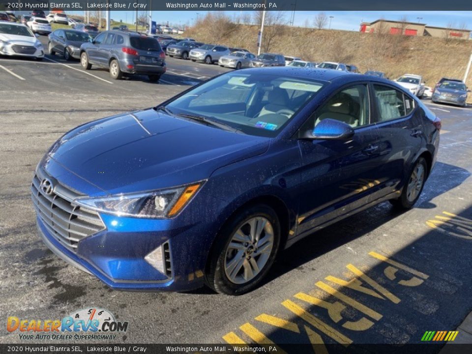 2020 Hyundai Elantra SEL Lakeside Blue / Gray Photo #7