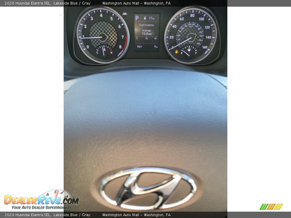 2020 Hyundai Elantra SEL Lakeside Blue / Gray Photo #27