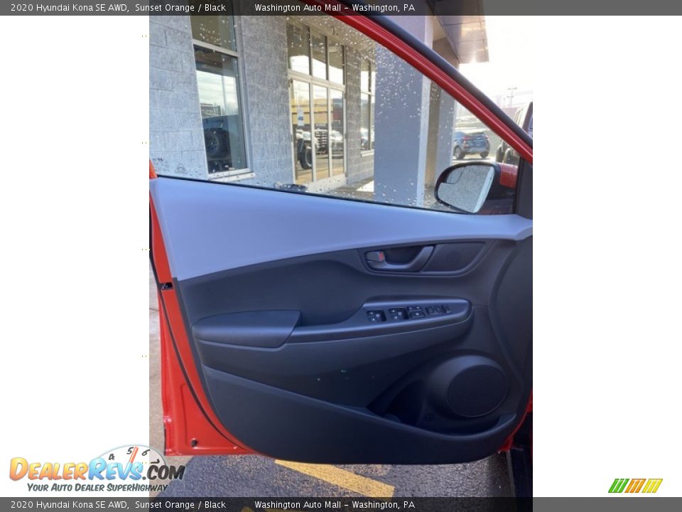 2020 Hyundai Kona SE AWD Sunset Orange / Black Photo #11