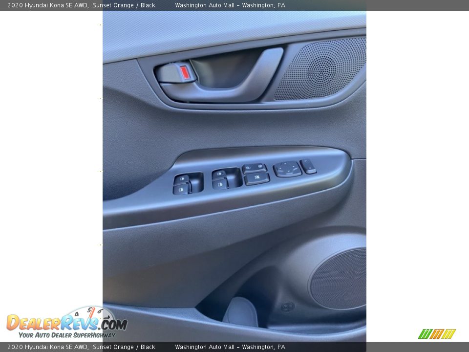 2020 Hyundai Kona SE AWD Sunset Orange / Black Photo #12