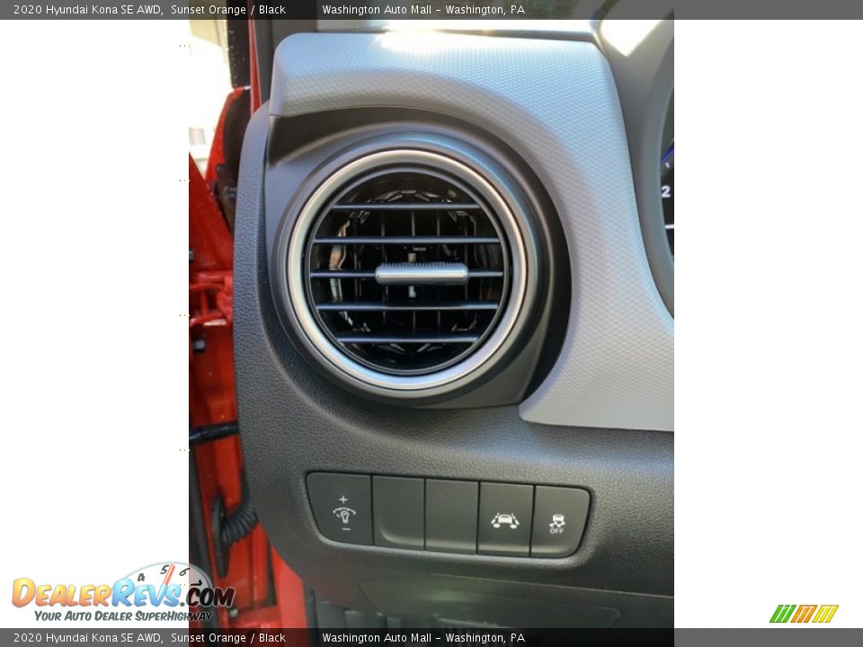 2020 Hyundai Kona SE AWD Sunset Orange / Black Photo #13