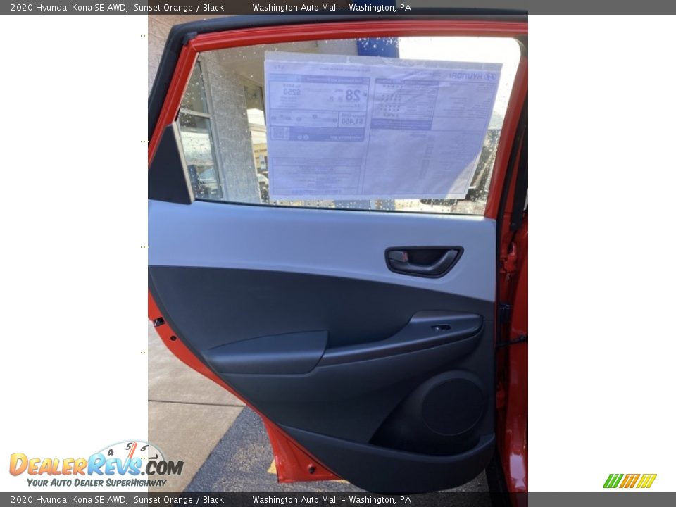 2020 Hyundai Kona SE AWD Sunset Orange / Black Photo #17