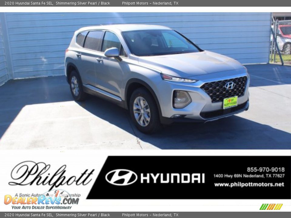 2020 Hyundai Santa Fe SEL Shimmering Silver Pearl / Black Photo #1