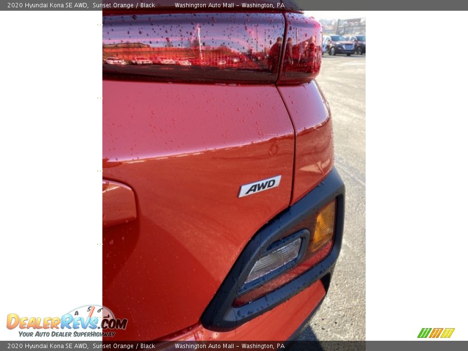 2020 Hyundai Kona SE AWD Sunset Orange / Black Photo #23